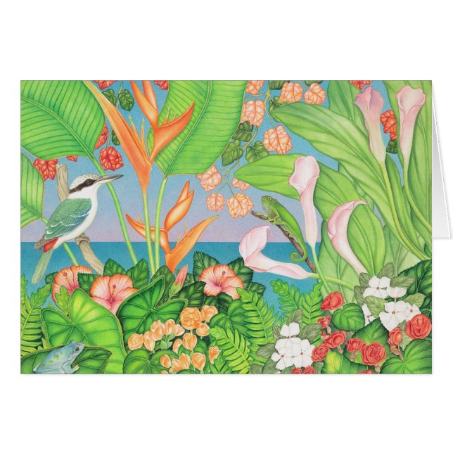 Cartão martinho pescatore, sapo & lagarto (Frente Horizontal)