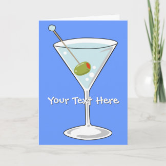 Cartão Martini Greeting Card