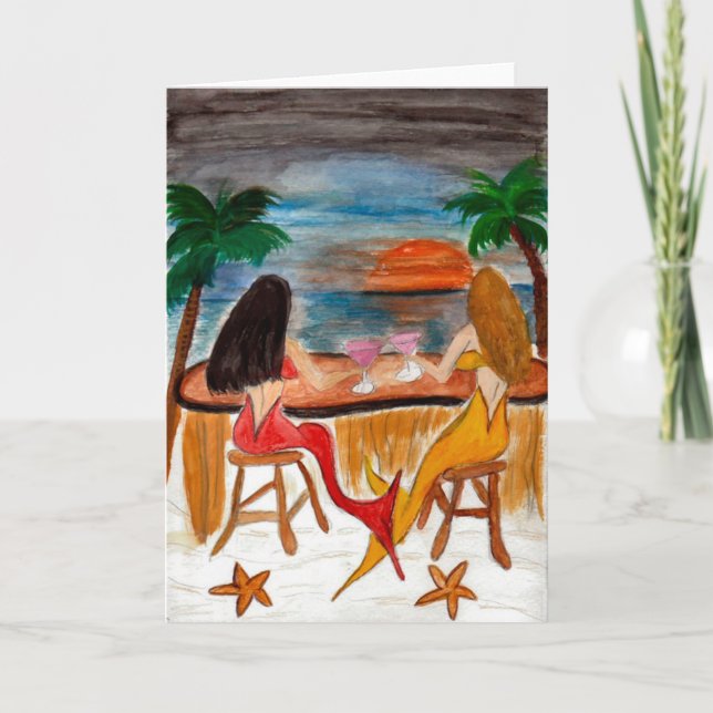 Cartão Martini Mermaids (Frente)