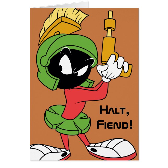 Cartão MARVIN, MARTIAN™, Pronto Com Laser (Frente)