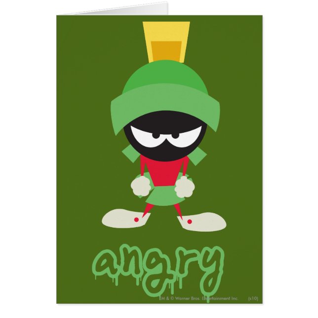 Cartão MARVIN MARTIAN™ Super Mad (Frente)