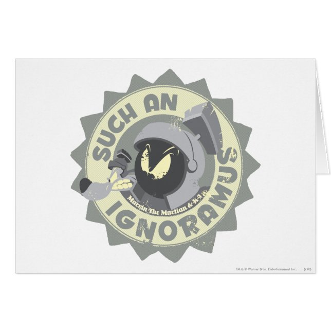 Cartão MARVIN, O MARTIAN™ TÃO Ignoramus (Frente Horizontal)