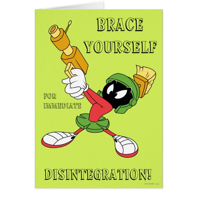 Cartão MARVIN THE MARTIAN™ AMING Laser (Frente)