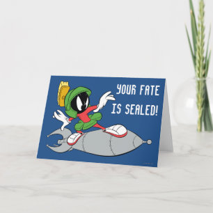 Cartão MARVIN THE MARTIAN™ Riding Rocket