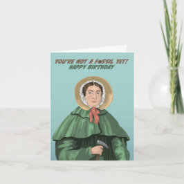 Cartão Mary Anning Você não é um Aniversário Fóssil
