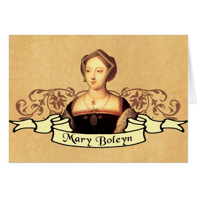 Cartão Mary Boleyn (Frente Horizontal)