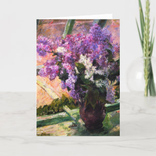 Cartão Mary Cassatt Lilacs Greeting Card