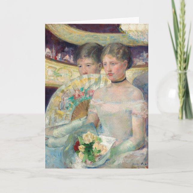 Cartão Mary Cassatt - O Loge (Frente)