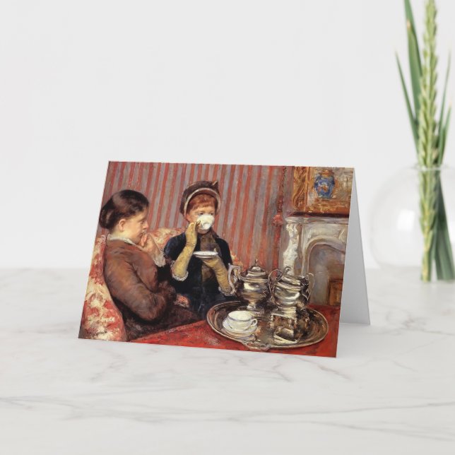 Cartão Mary Cassatt- The Tea (Frente)