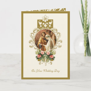 Cartão Mary Joseph, Católica Religiosa Elegante