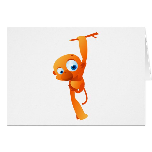 Cartão Mary o macaco (Frente Horizontal)