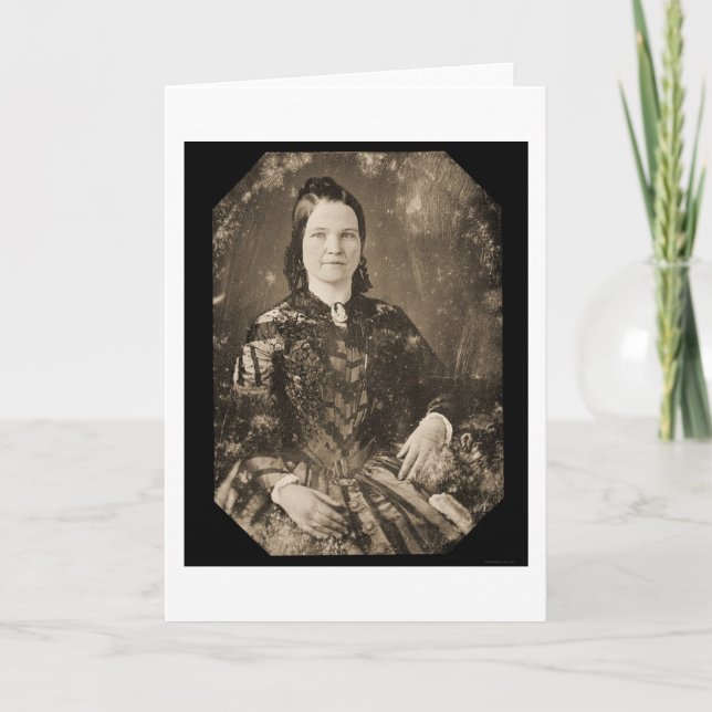 Cartão Mary Todd Lincoln Daguerreotype 1846 (Frente)