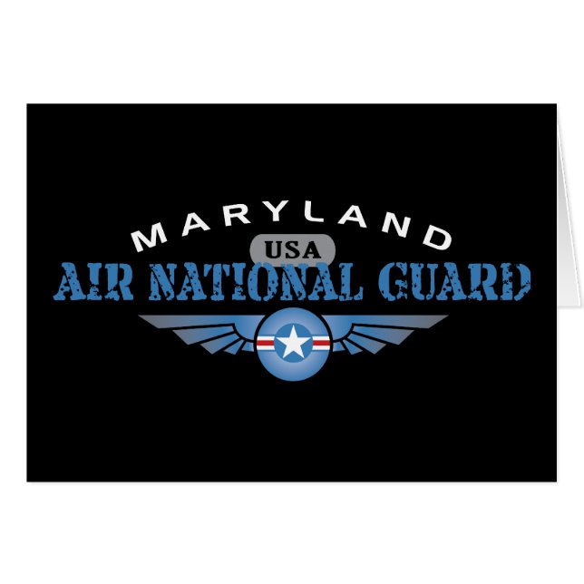 Cartão Maryland Air National Guarda (Frente Horizontal)
