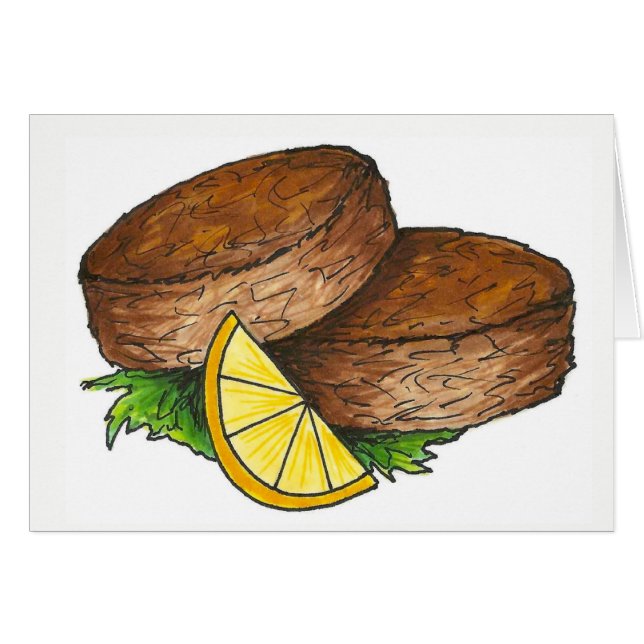 Cartão Maryland Crab Cakes c/ Lemon Seafood (Frente Horizontal)