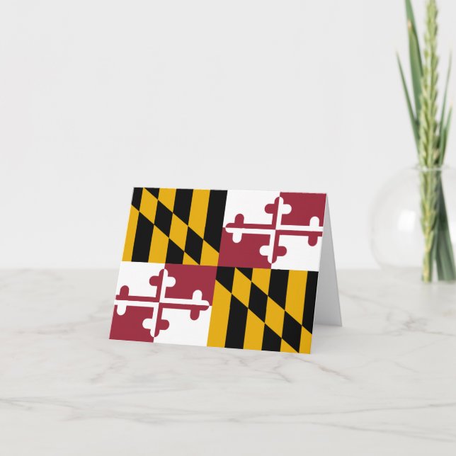 Cartão Maryland Flag (Frente)