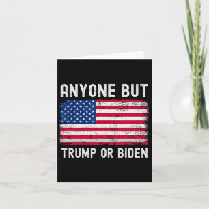 Cartão Mas Biden Ou Trump 2024 Anti Biden & Trump Ele