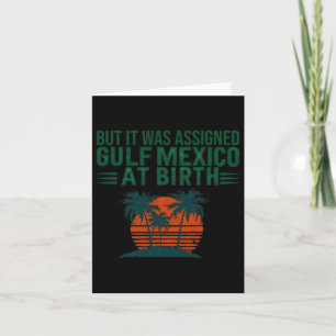 Cartão Mas Foi Ignorado No Golfo Do México No Nascimento