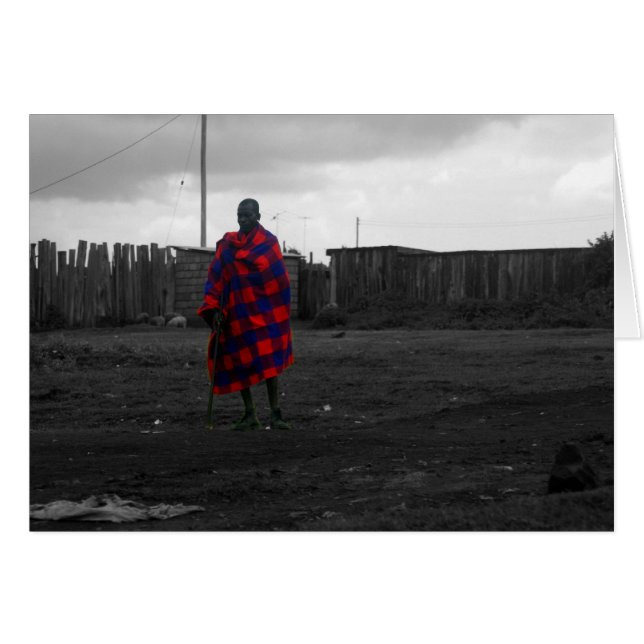 Cartão masai (Frente Horizontal)