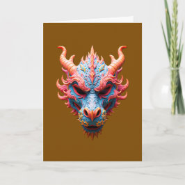 Cartão Máscara de Dragão Aurora