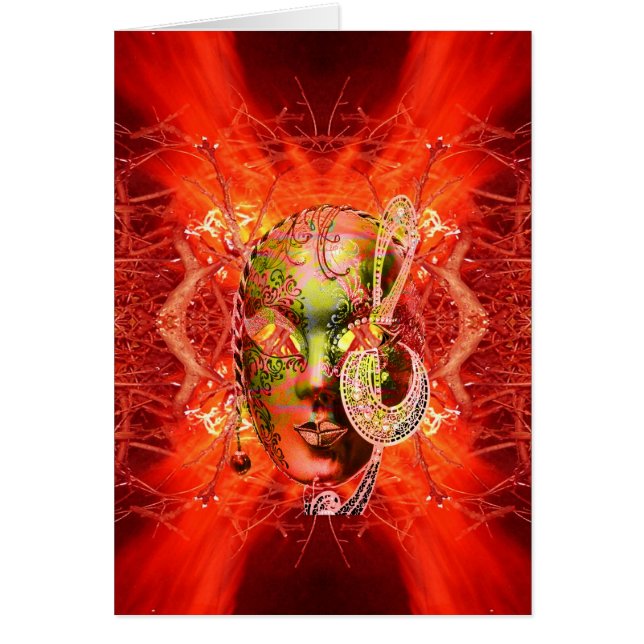 Cartão Máscara de Fogo (Frente)