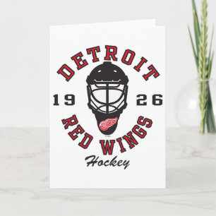 Cartão Máscara de hóquei Detroit Red Wings Cinza Licencia