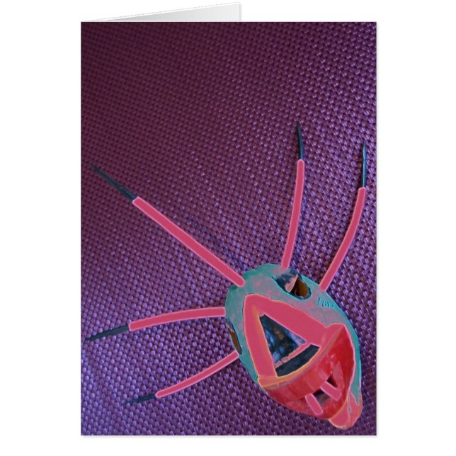 Cartão Máscara do coco de Vejigante de Puerto Rico (Frente)