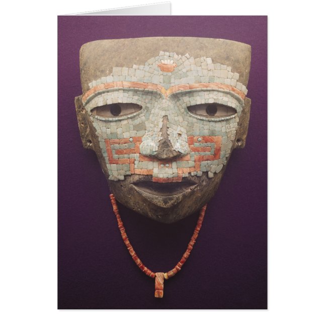 Cartão Máscara fúnebre de Teotihuacan (Frente)