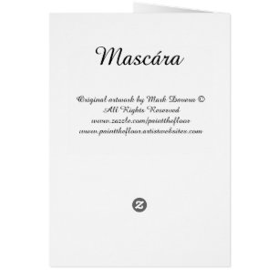 Cartão Mascára (máscara)