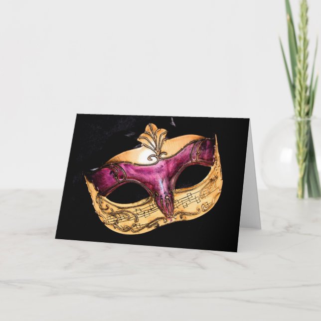 Cartão máscara musical (Frente)