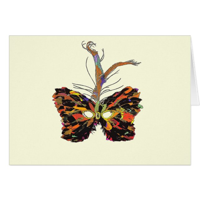 Cartão Mascarada (Frente horizontal)