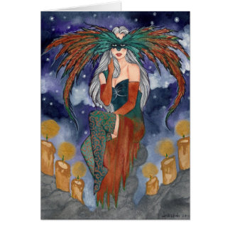 Cartão Mascarada da meia-noite