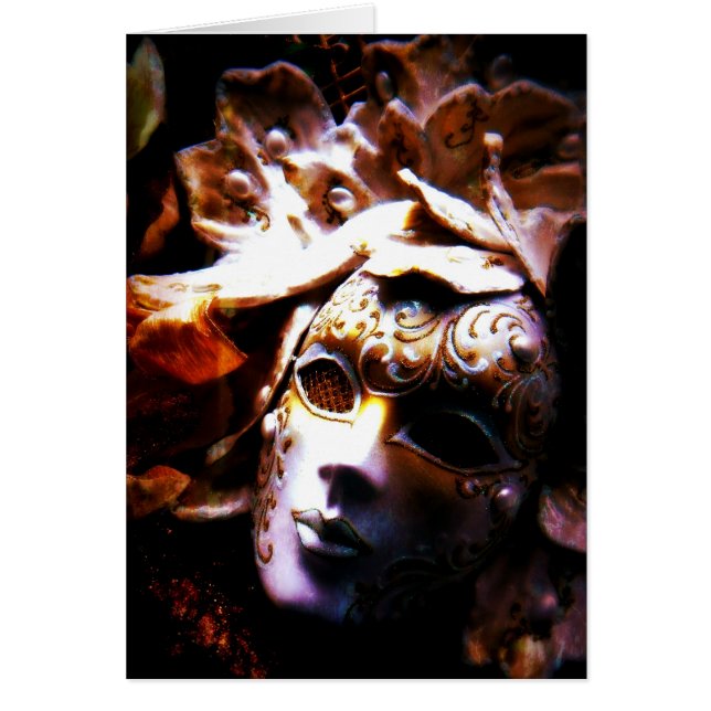 Cartão Mascarada de Tempo Antigo (Frente)