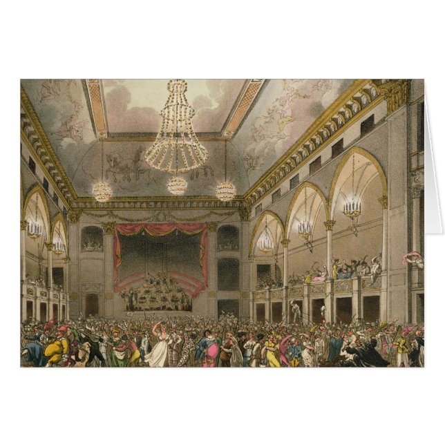 Cartão Mascarada do panteão 'do microcosmo de Ackermann (Frente Horizontal)