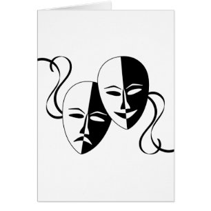 Cartão Máscaras do Thespian