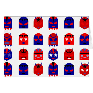 Cartão máscaras lucha libre