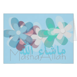 Cartão Masha Allah parabéns Islâmicos