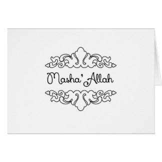 Cartão Masha'allah