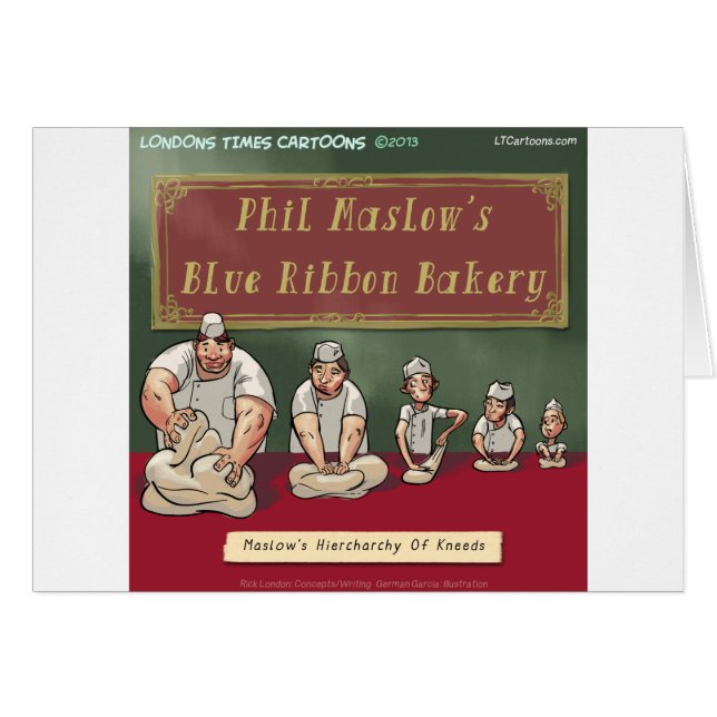 Cartão Maslows Bakers Heirchachachy (Frente Horizontal)