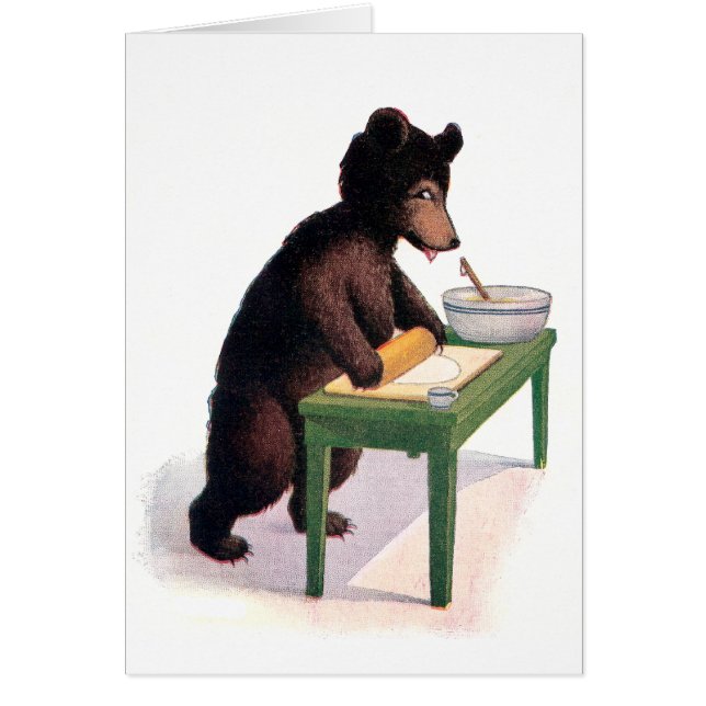 Cartão Massa de Rolls do urso de ursinho para biscoitos (Frente)