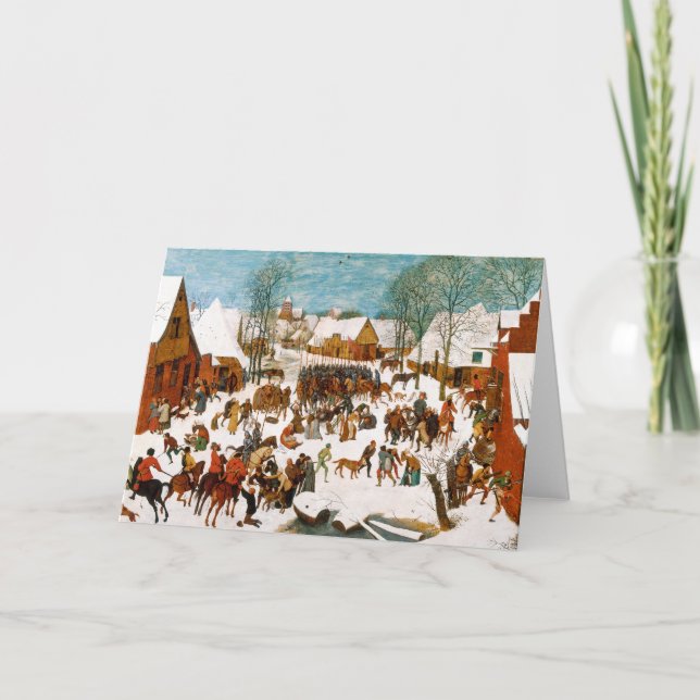 Cartão Massacre of the Innocents by Pieter Bruegel (Frente)
