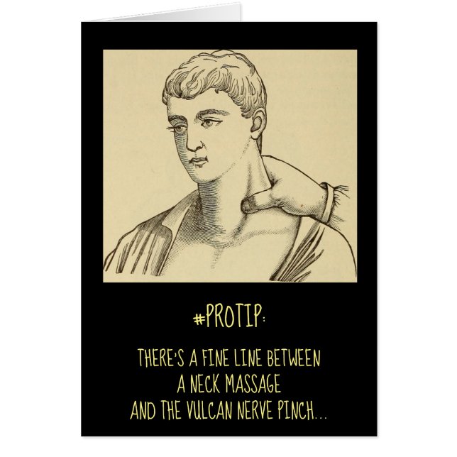 Cartão Massagem de Massagem Engraçada (Frente)