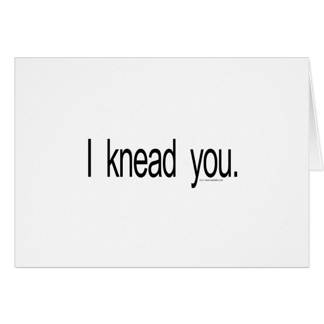 Cartão Massagem - eu amasso-o (Frente Horizontal)