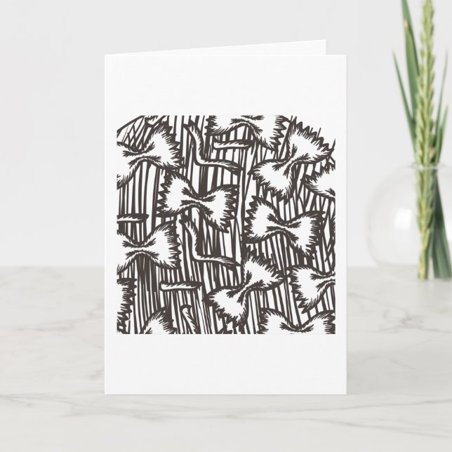 Cartão Massas alimentícias, massas alimentícias, Padrões (Frente)