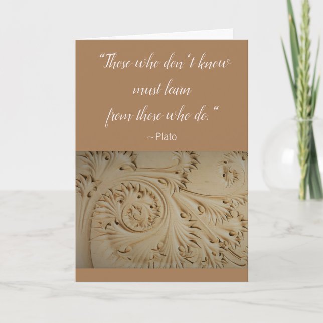 Cartão Master of Education Plato Congratulations Card (Frente)