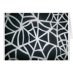 Cartão Masterpeça da Natureza: Uma Web de Aranha.