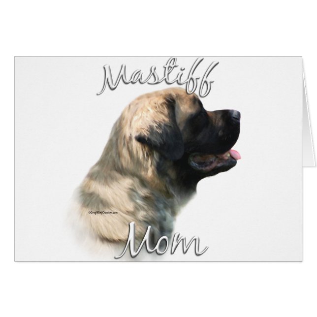Cartão Mastiff (afogamento) Mãe 2 (Frente Horizontal)