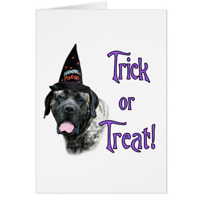 Cartão Mastiff (brindle) Trick (Frente)