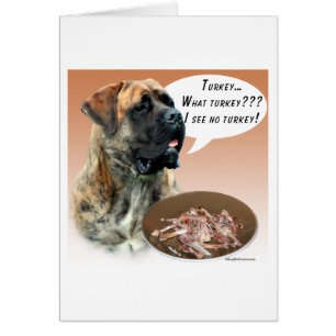 Cartão Mastiff (brindle) Turquia