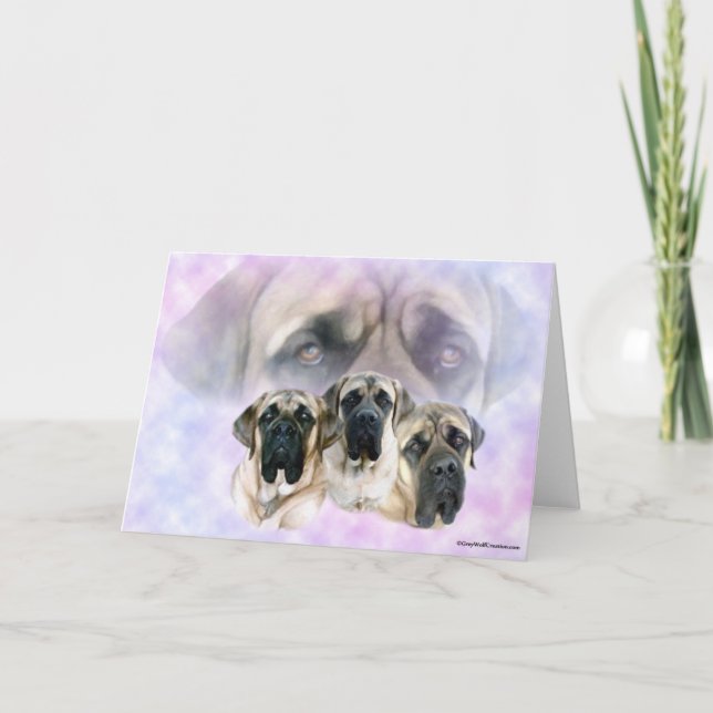 Cartão Mastiff Eyes of Love Card (Frente)