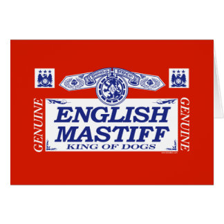 Cartão Mastiff inglês